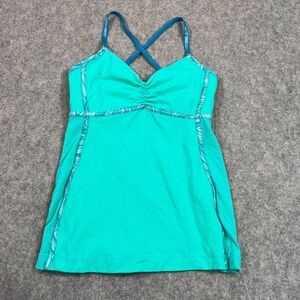 Lululemon Athletica Bali Breeze Cross-Back‎ Sleeveless Tank Top Women's Size 4